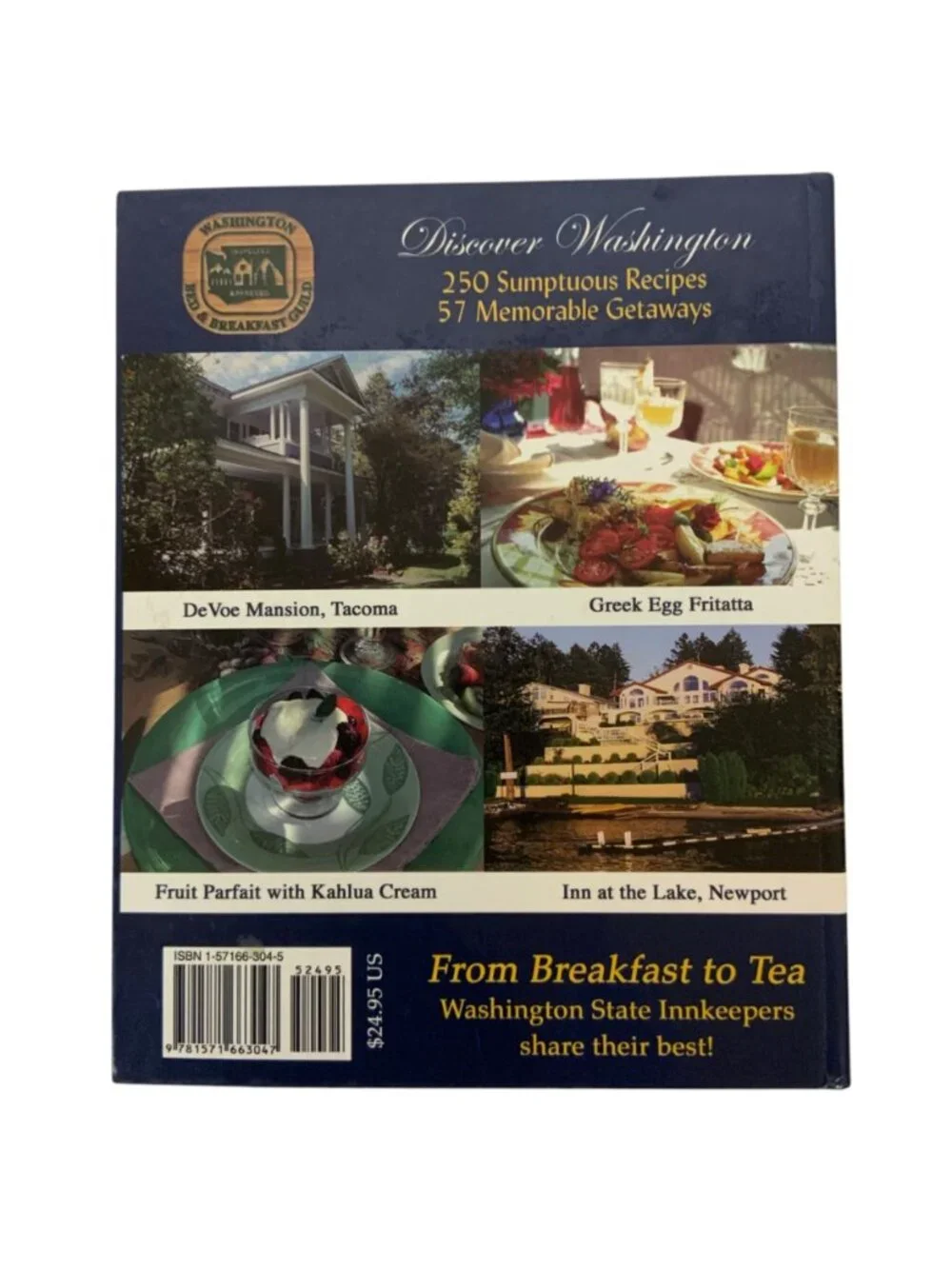 Northwest Mornings Washington Bed & Breakfast Guild Cookbook Favorite Recipes 20